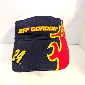 Jeff‎ Gordon #24 Vtg. Racing Visor Cotton Embroidered Adjustable Nascar